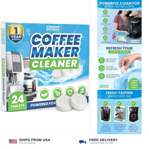 Coffee maker descaler tablets