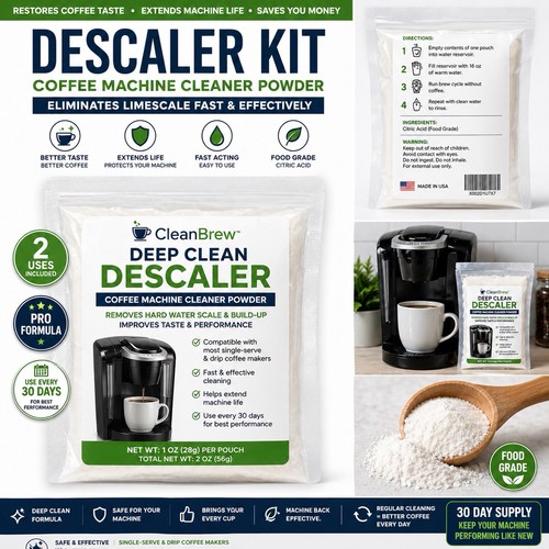 Coffee machine descaler - coffee, kit