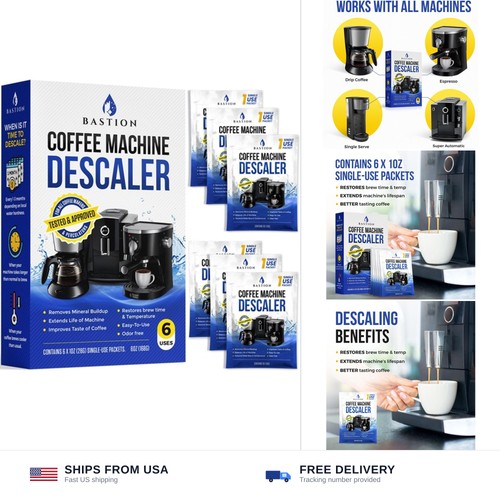 Coffee machine descaler powder